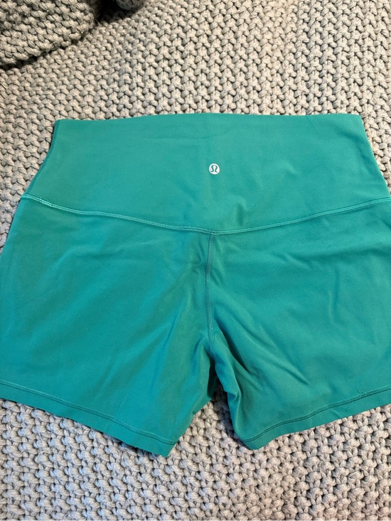 lululemon athletica Pants - lululemon athletica Teal High-Rise Bike Shorts